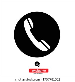 Phone Icon.Flat design style vector illustration for graphic and web design.