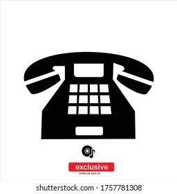 Phone Icon.Flat Design Stil Vektorgrafik für Grafik und Web-Design.