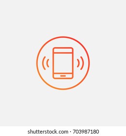 Phone icon.gradient illustration isolated vector sign symbol