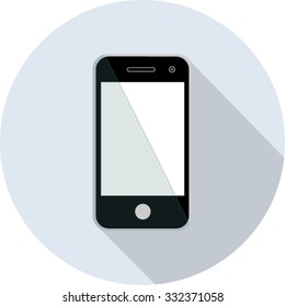 Phone icons on flat style  . Vector illustration. 