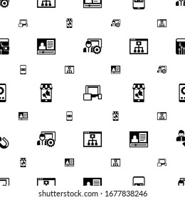phone icons pattern seamless. Included editable filled social media management, responsive web design, Mobile game, eCommerce marketing icons. phone icons for web and mobile.