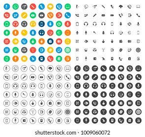 Phone icons set