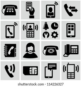 Phone icons set