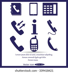 Phone icons set
