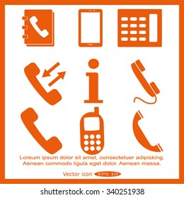 Phone icons set