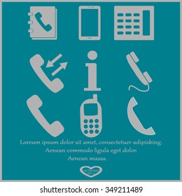 Phone icons set