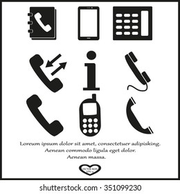 Phone icons set