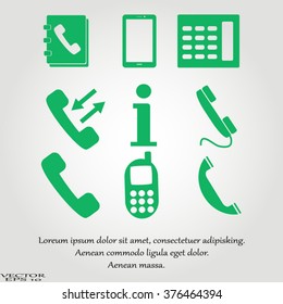 Phone icons set