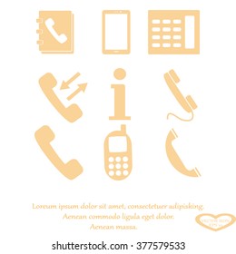 Phone icons set