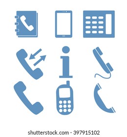 Phone icons set
