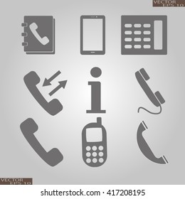 Phone icons set