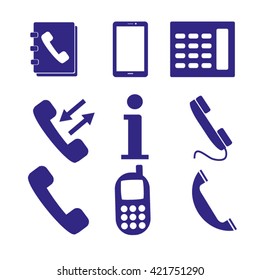 Phone icons set