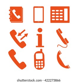 Phone icons set