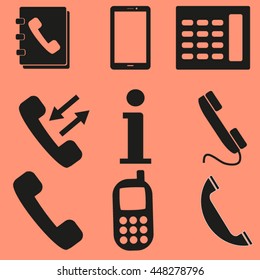 Phone icons set