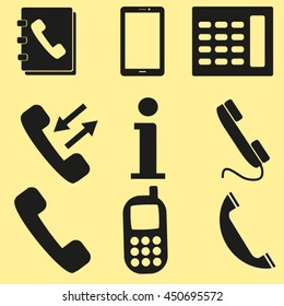 Phone icons set