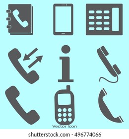 Phone icons set