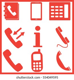 Phone icons set