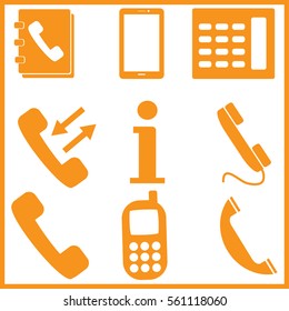 Phone icons set