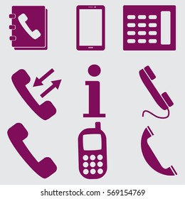 Phone icons set