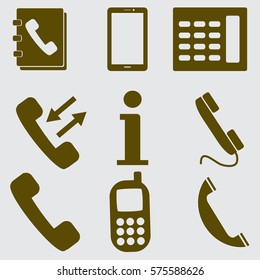Phone icons set