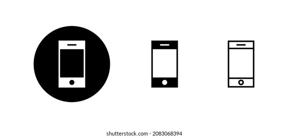 Phone icons set. Call sign and symbol. telephone symbol