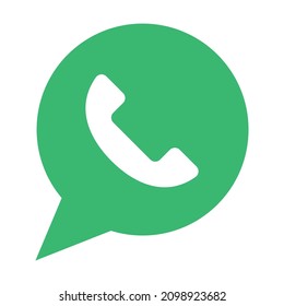 Phone icons and speech bubbles. Message icons. Vectors.