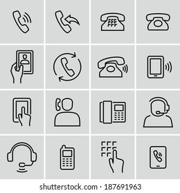 Phone icons. Strokes not expanded.