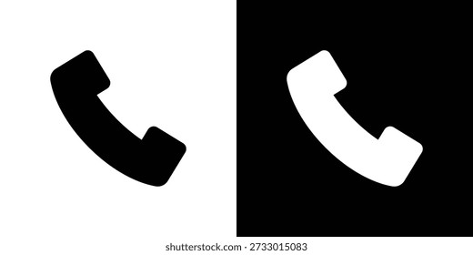 Phone icons symbol for web and mobile filled vector isolated