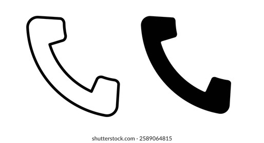 Phone icons thin line illustrations designs