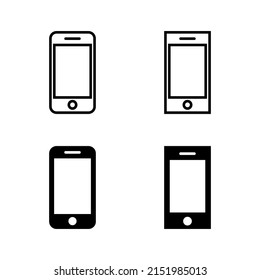 Vector de iconos de teléfono. Signo y símbolo de llamada. símbolo de teléfono