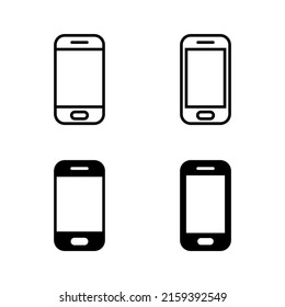 Phone icons vector. Call sign and symbol. telephone symbol