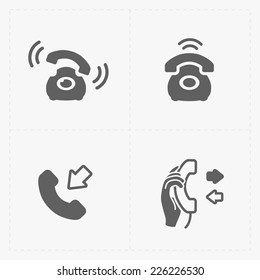 Phone icons, vector illustration.