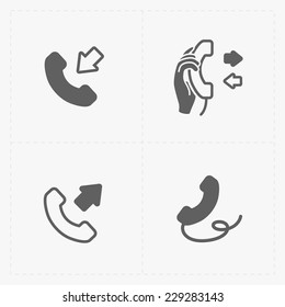 Phone icons, vector illustration.
