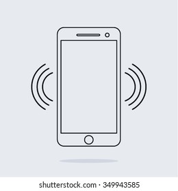Phone icons, vector illustration