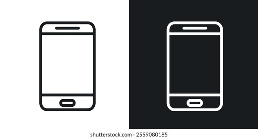 Phone icons. vector set in black colors
