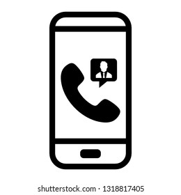 Phone icon.Telephone receiver vector icon. - Vector