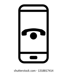 Phone icon.Telephone receiver vector icon. - Vector
