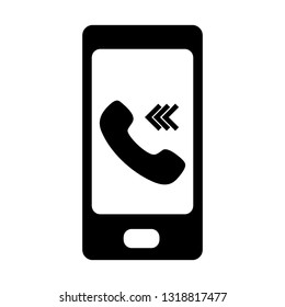 Phone icon.Telephone receiver vector icon. - Vector