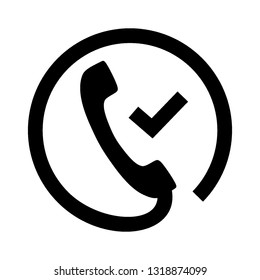 Phone icon.Telephone receiver vector icon. - Vector