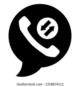 Phone icon.Telephone receiver vector icon. - Vector