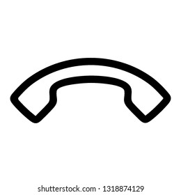 Phone icon.Telephone receiver vector icon. - Vector