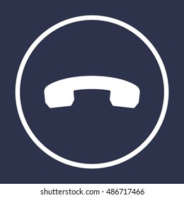 Phone   icon,vector. Flat design.