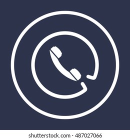  Phone  icon,vector. Flat design.