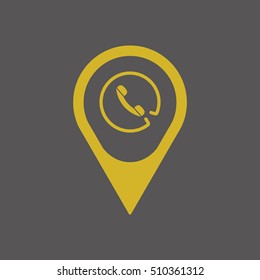 Phone  icon,vector. Flat design.
