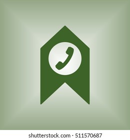 Phone   icon,vector. Flat design.