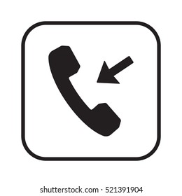 Phone   icon,vector. Flat design.