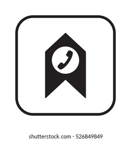 Phone   icon,vector. Flat design.