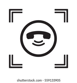 Phone   icon,vector. Flat design.