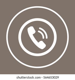 Phone   icon,vector. Flat design.