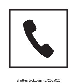 Phone   icon,vector. Flat design.